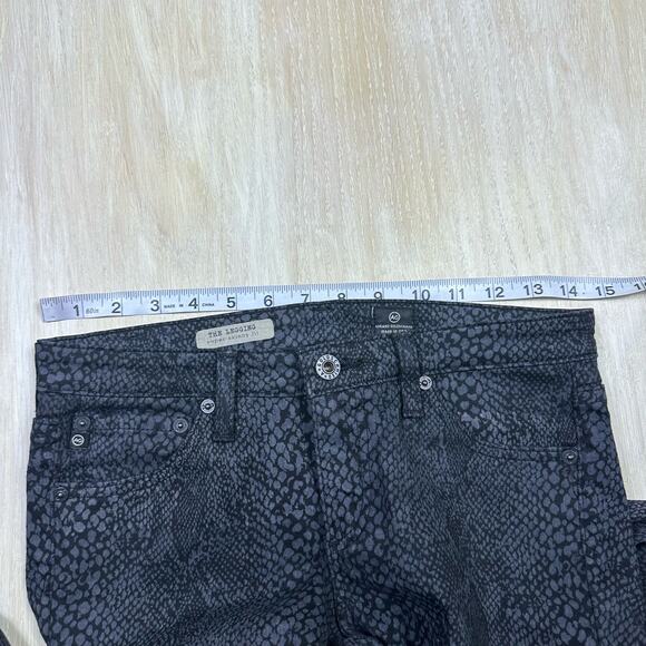 AG Adriano Goldschmied The Legging Super Skinny Fit Snake Skin Print Jeans 27 - Picture 10 of 16